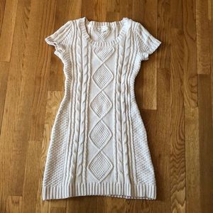 Fitted sweater dress